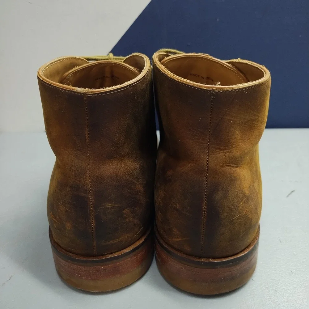 Cole Haan Chukka Boots Mens Size 11M Brown Comfort Almond Toe Cuban Heel Lace Up